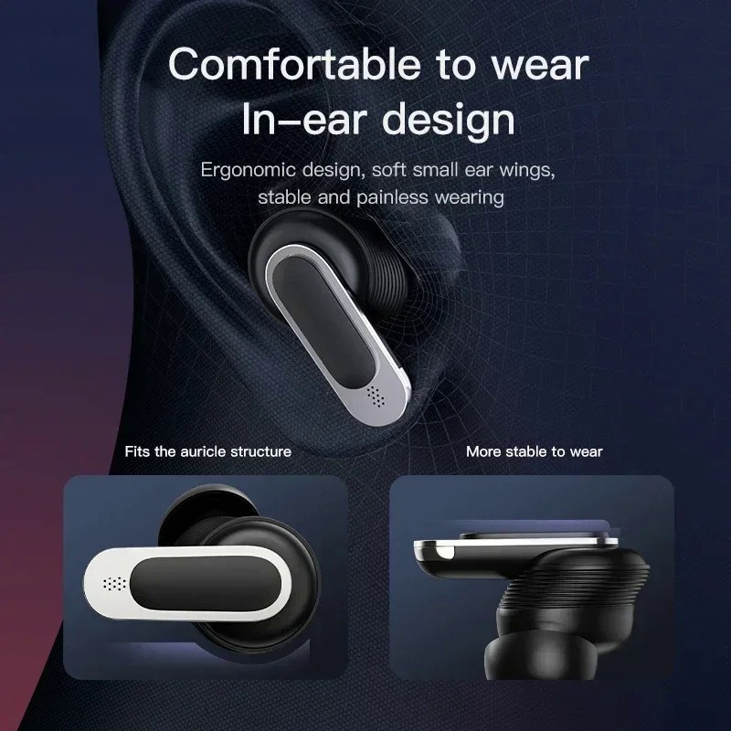 Tai nghe Bluetooth ANC không dây Xiaomi Tour Pro 2 Màn hình cảm ứng LED Mijia Tai nghe có thể nhìn thấy Tai nghe khử tiếng ồn chủ động