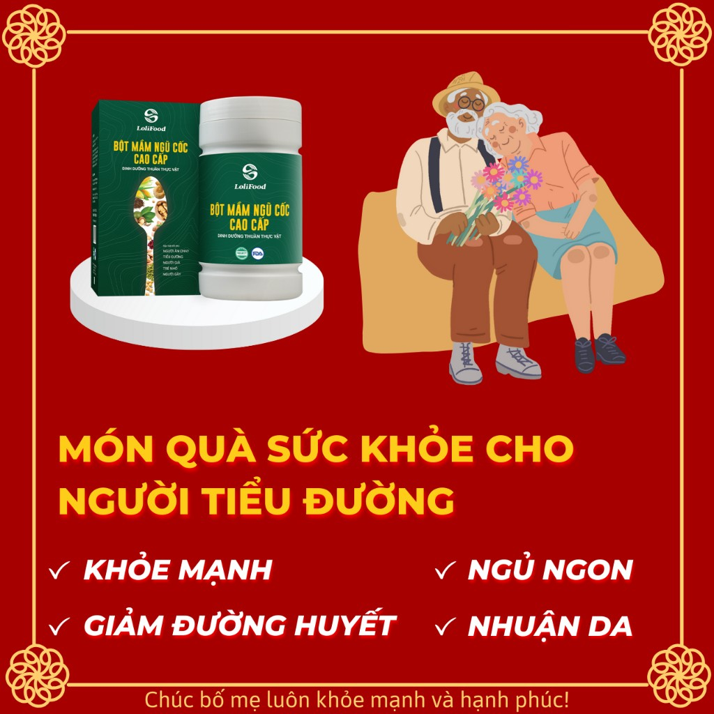 Ngũ Cốc Tiểu Đường Sữa Cho Người Tiểu Đường LOLIFOOD Tốt Cho Sức Khỏe Người Già