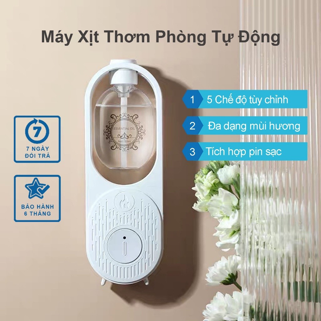 Máy Xịt Thơm Phòng Tự Động Hẹn Giờ