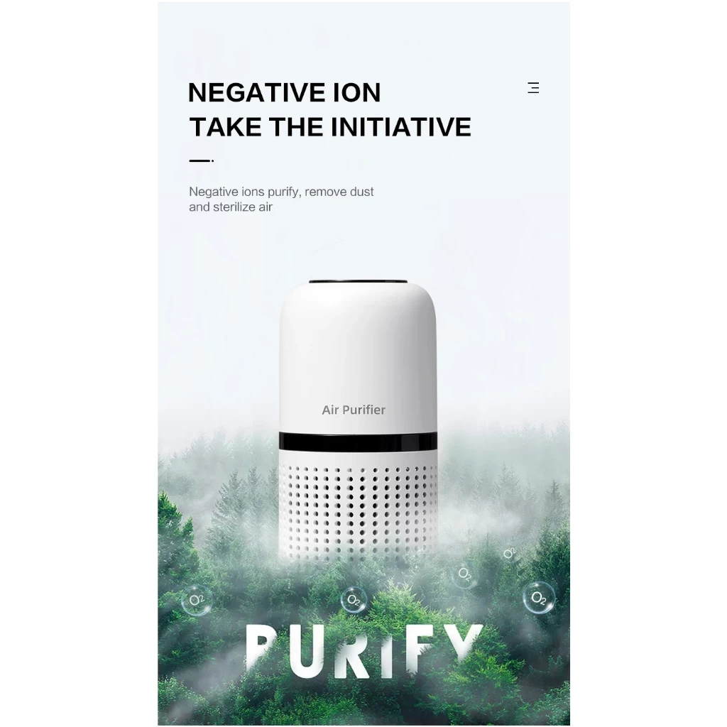 Máy lọc không khí khử mùi, diệt khuẩn, tạo ion âm Air Purifier LLD-P02