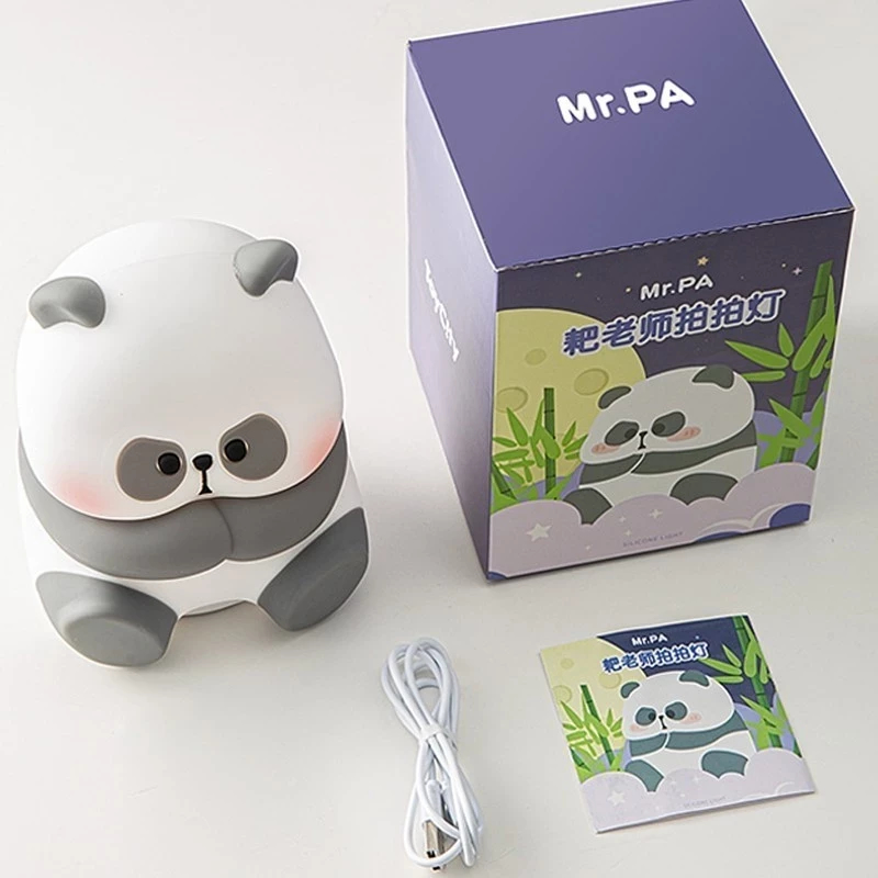 Đèn Cảm Ứng Silicon Cấp Thực Phẩm LED Squishy Panda