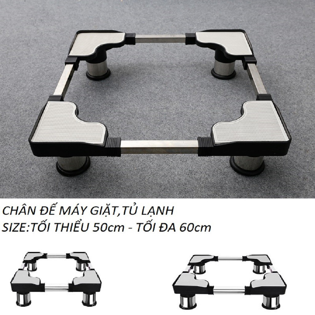 Kệ Máy Giặt Tủ Lạnh Inox , Chân Kê Máy Giặt Tủ Lạnh Đa Năng Tùy Chỉnh Kích Cỡ