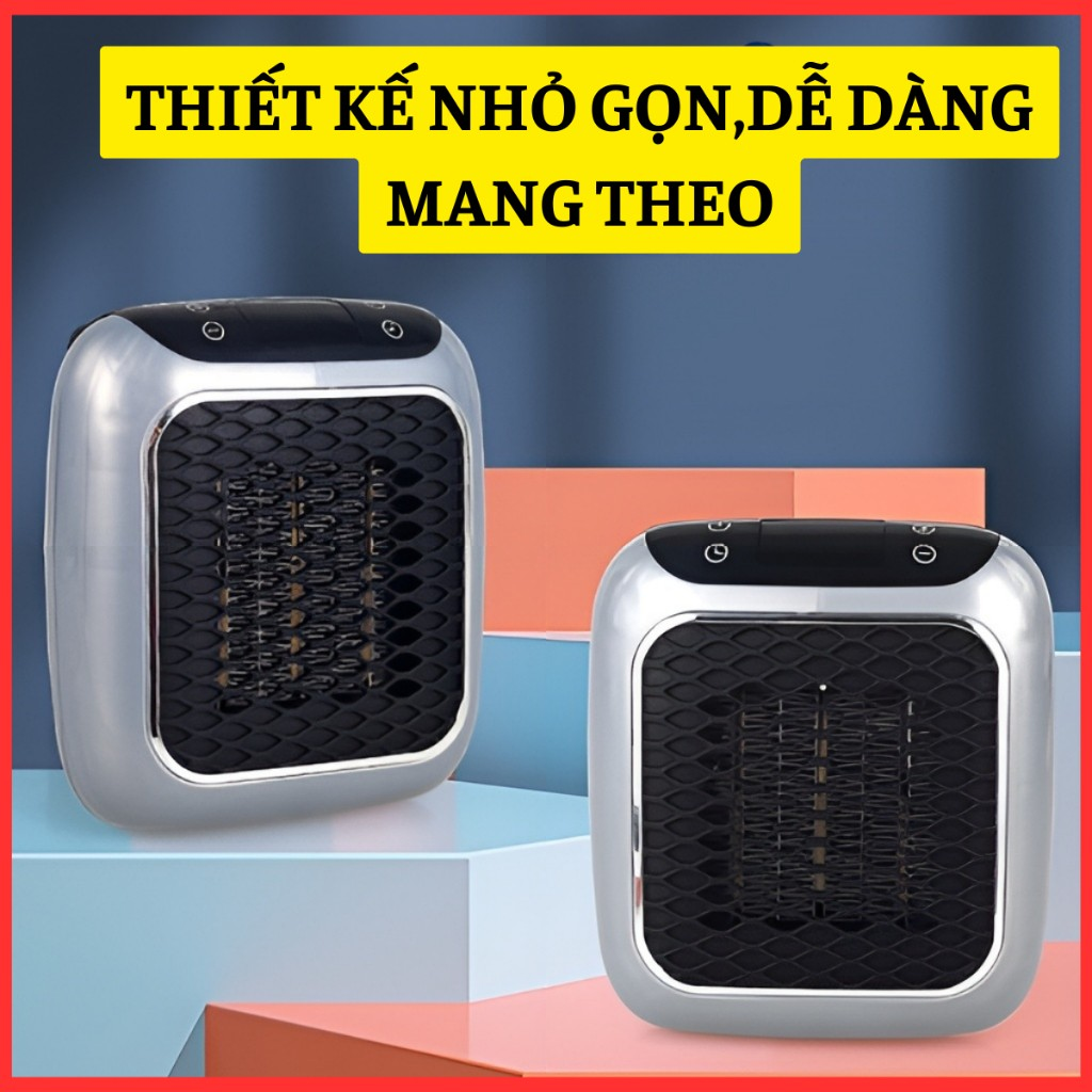 Máy sưởi ấm mini treo tường tự ngắt làm nóng nhanh chóng SOP MEDIA công suất 800W, dùng cho phòng ngủ, phòng khách