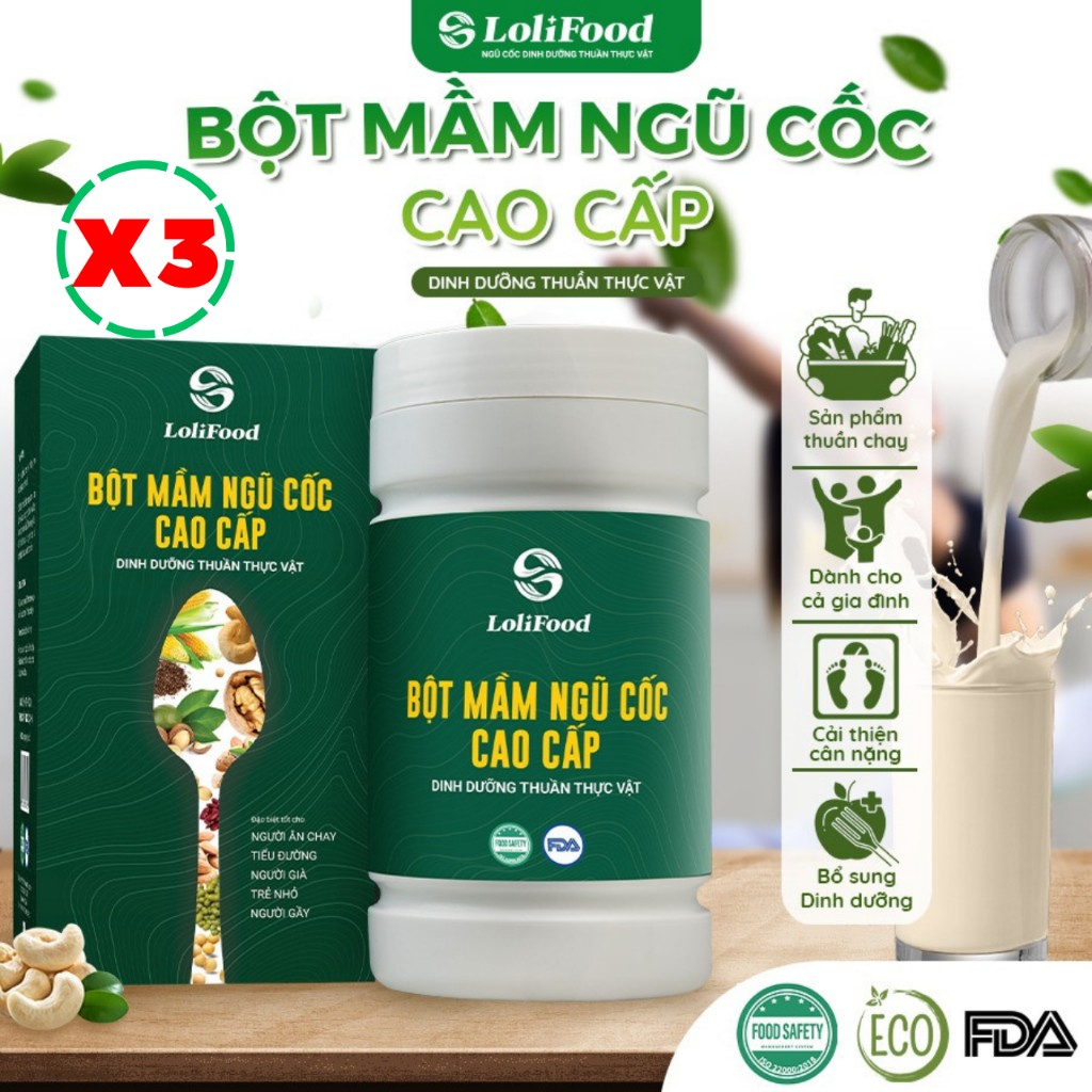 Ngũ Cốc Tiểu Đường Sữa Cho Người Tiểu Đường LOLIFOOD Tốt Cho Sức Khỏe Người Già