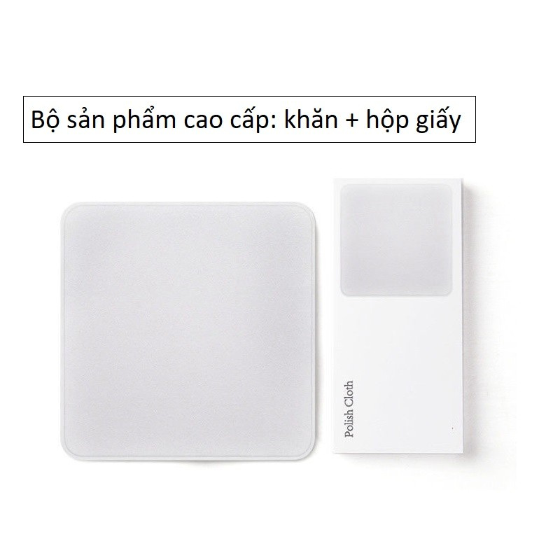 Khăn lau micro-fiber chuyên dụng hai lớp cho màn hình laptop điện thoại máy tính bảng ipad apple watch máy ảnh