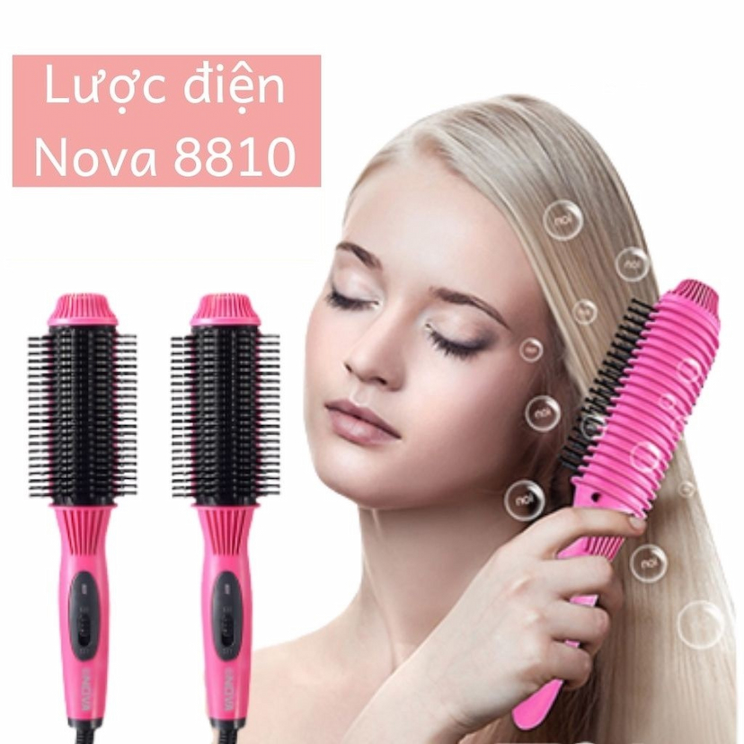 Lược Điện Tạo Kiểu Tóc Nova 8810 Đa Năng ,Lược Điện Uốn Cụp - Uốn Xoăn - Dập Xù Phồng