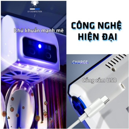 Ống Đũa Khử Trùng - Hộp Đựng Đũa Thìa Muỗng Khử Khuẩn Bằng Tia UV Hút Ẩm Treo Tường Thông Minh