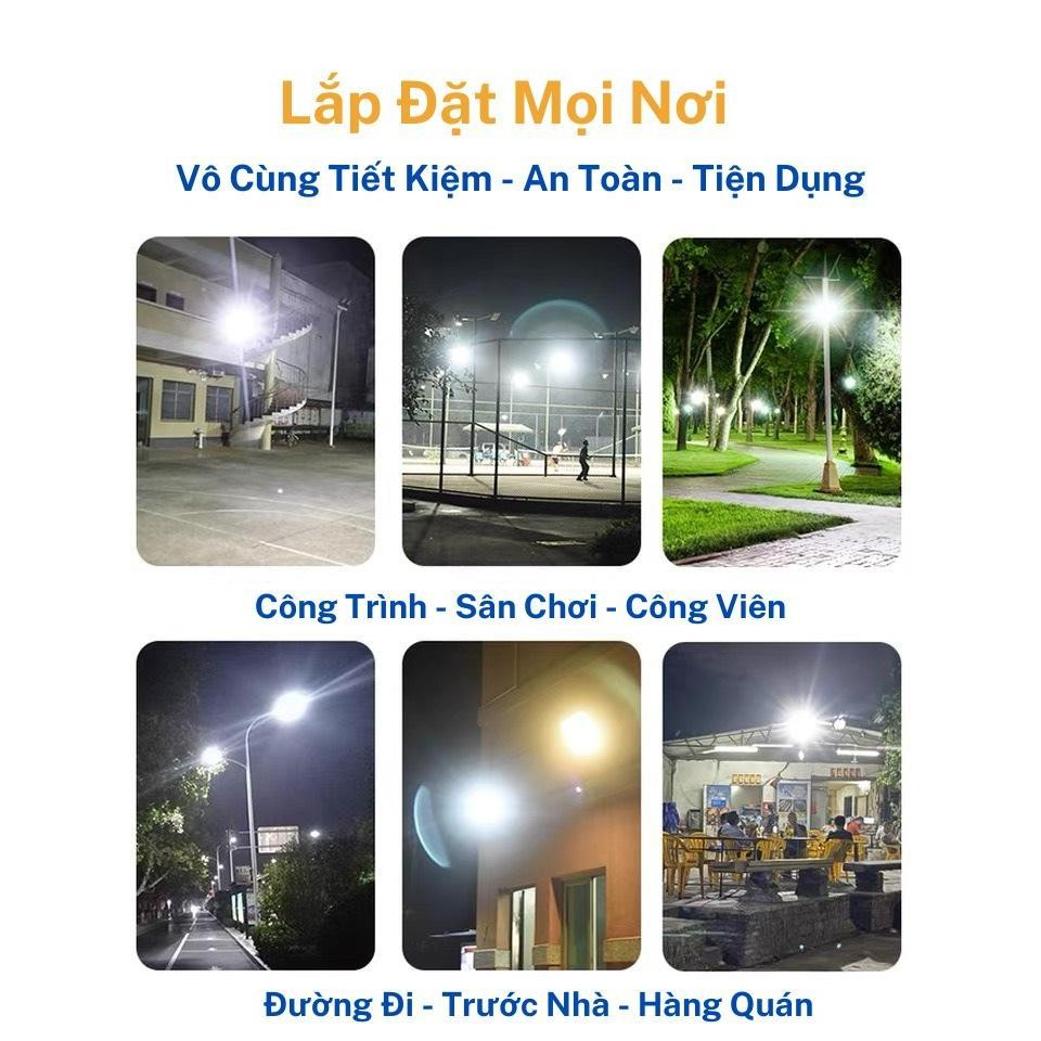 Đèn Năng Lượng Mặt Trời - Công Suất 1500W-Vỏ Nhựa ABS-Chống Nước-Không tốn tiền điện.